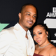 T.I. & Tameka “Tiny” Harris pose in the press room at the 2019 BET Awards on June 23, 2019.